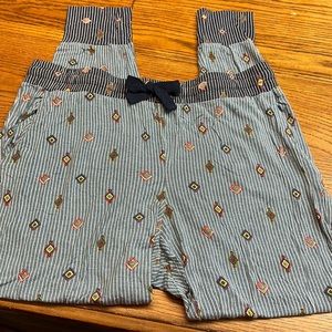 Vera Bradley Striped Pajama Shorts - Blue and Red